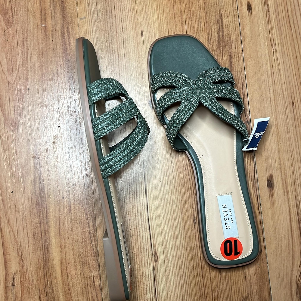 Steven Green Crisscross Slide Sandals
